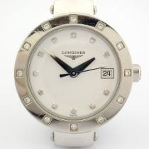 Title: Longines / L5.175 Diamond Bezel & Dial - Lady's Steel Wrist WatchDescription: Brand :