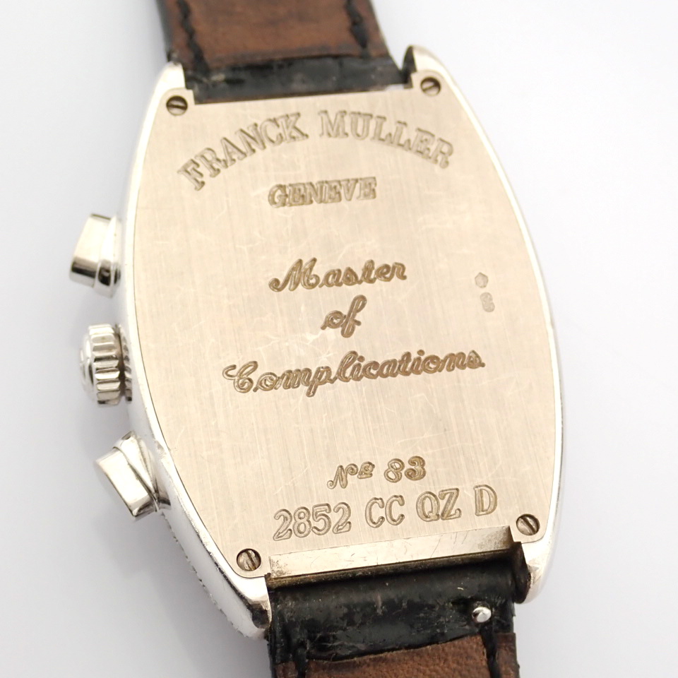 Title: Franck Muller / Curvex Chronograph 18K Gold Factory Set Diamond - Unisex White gold Wrist - Bild 7 aus 17