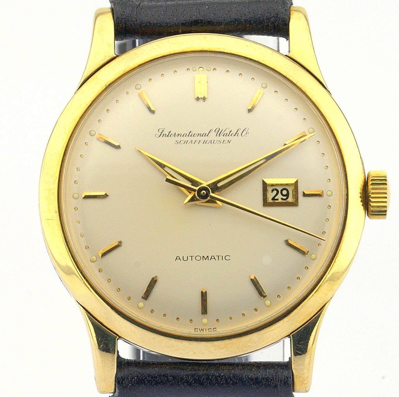 Title: IWC / CALIBER C 8531 / 14K Gold & Steel / 1962 - Gentlmen's Yellow gold Wrist