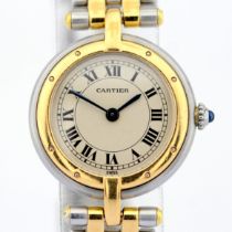 Title: Cartier / Cartier Panthere Vendome 18K double row gold bracelet - Lady's Gold/Steel Wrist