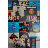 16 x Elvis Costello Vinyl Records. (refS).