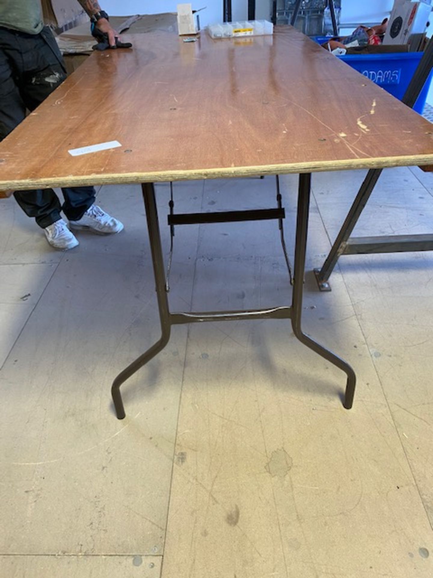 Lot 42 Wooden Trestle Tables - Image 2 of 2