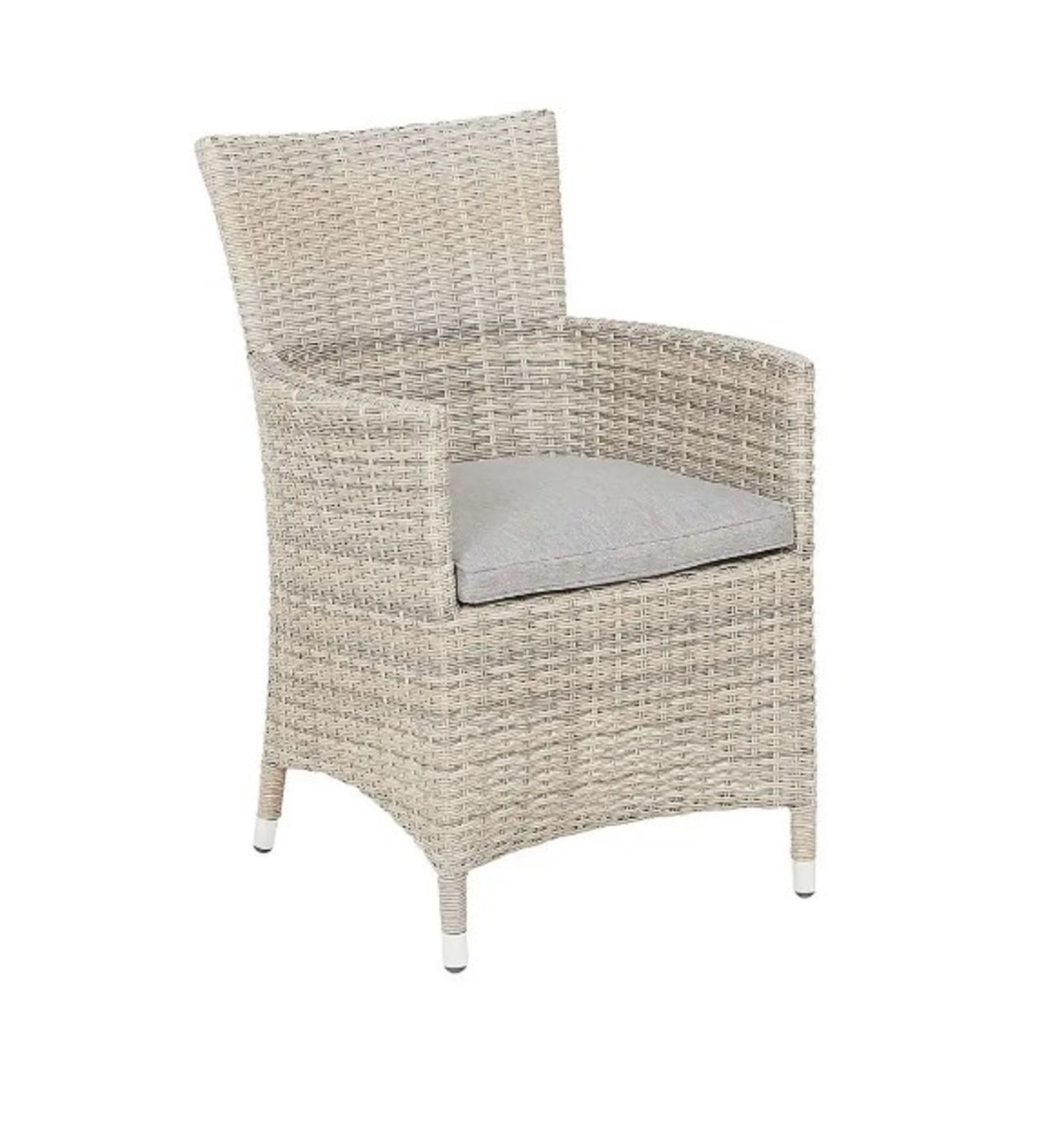 (26/Mez) RRP £100. Hartington Florence Collection Rattan Dining Chair With 1x Cushion. Dimensions... - Image 2 of 5