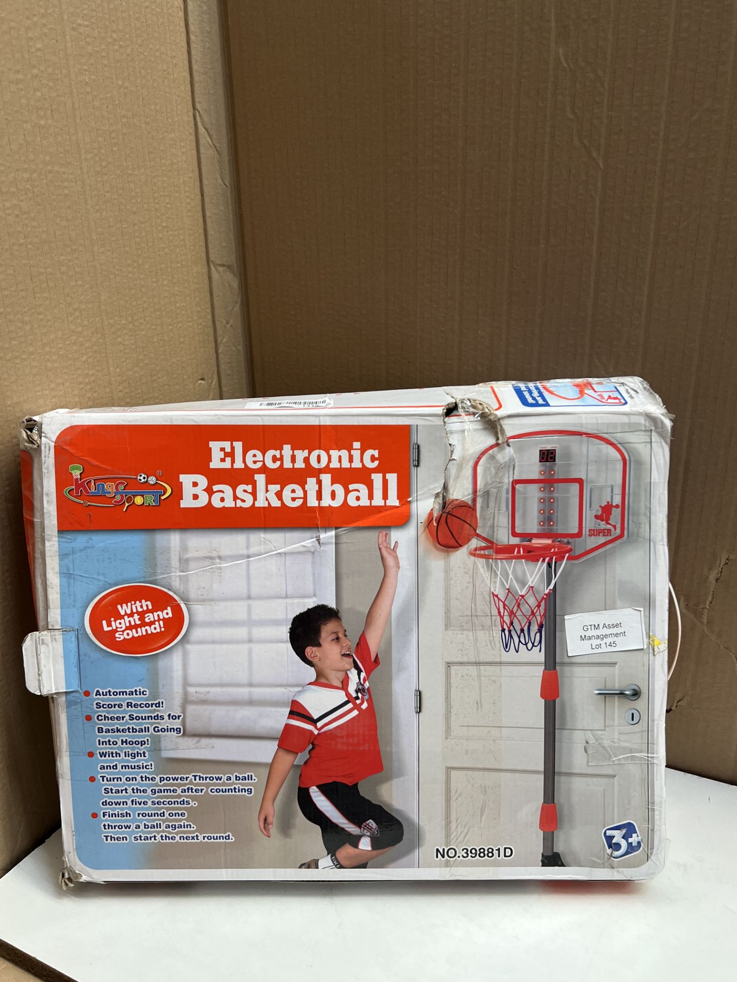 Electronic Basketball With Light And Sound. RRP £50 - GRADE U