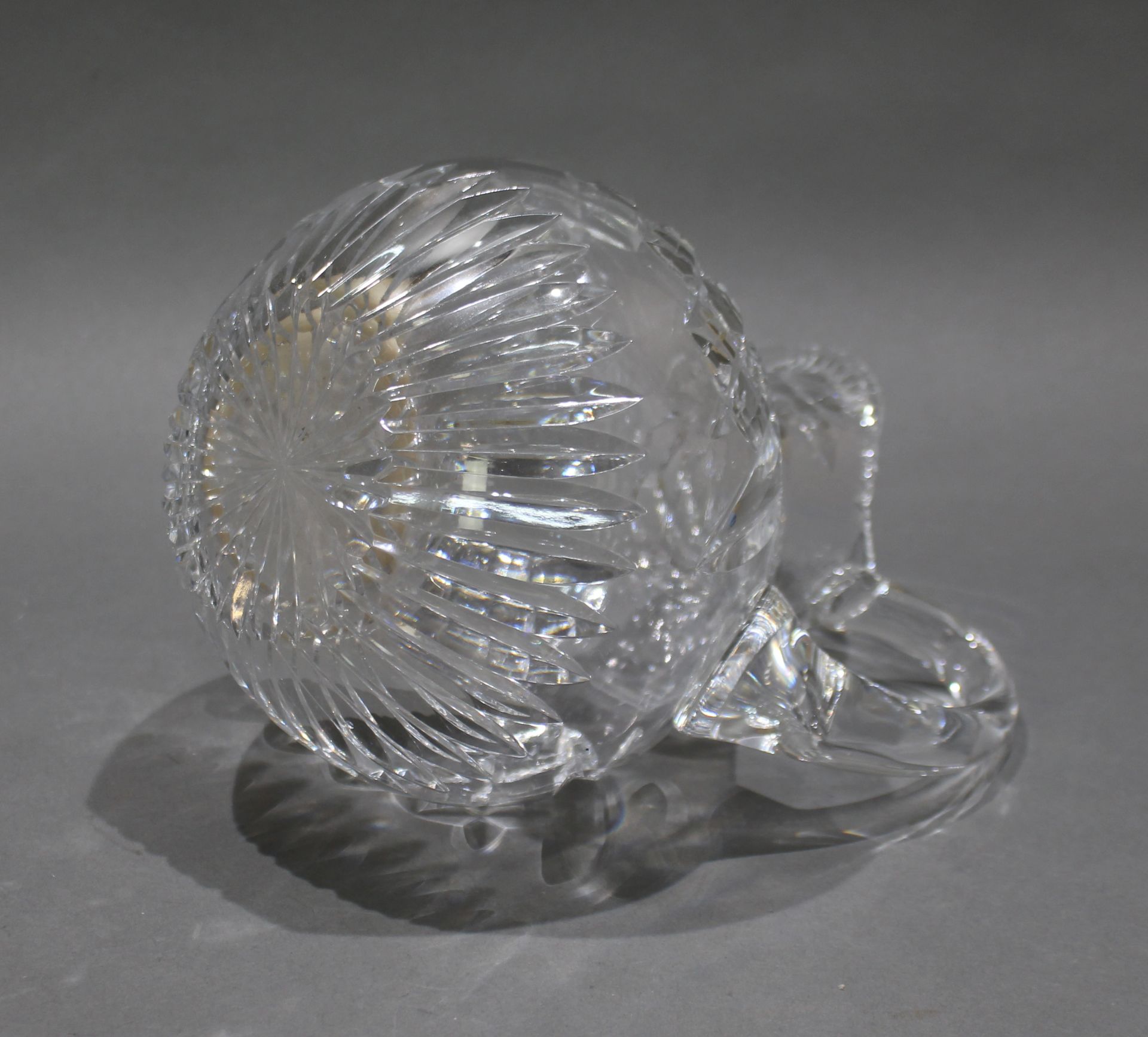 English Cut Glass Crystal Water Jug - Image 2 of 2