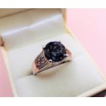 Sterling Silver Gemstone Dress Ring New with Gift Pouch