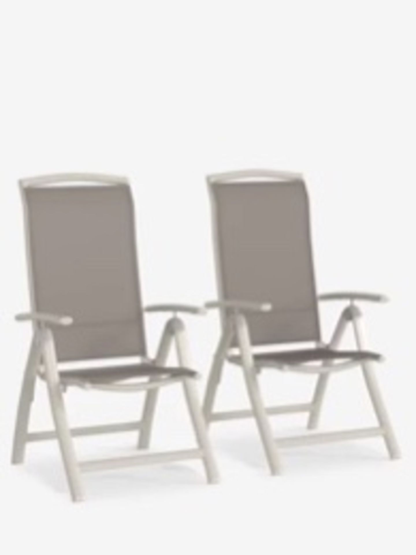 John Lewis Miami Garden Reclining Dining Chair, One Chair, Putty RRP £75