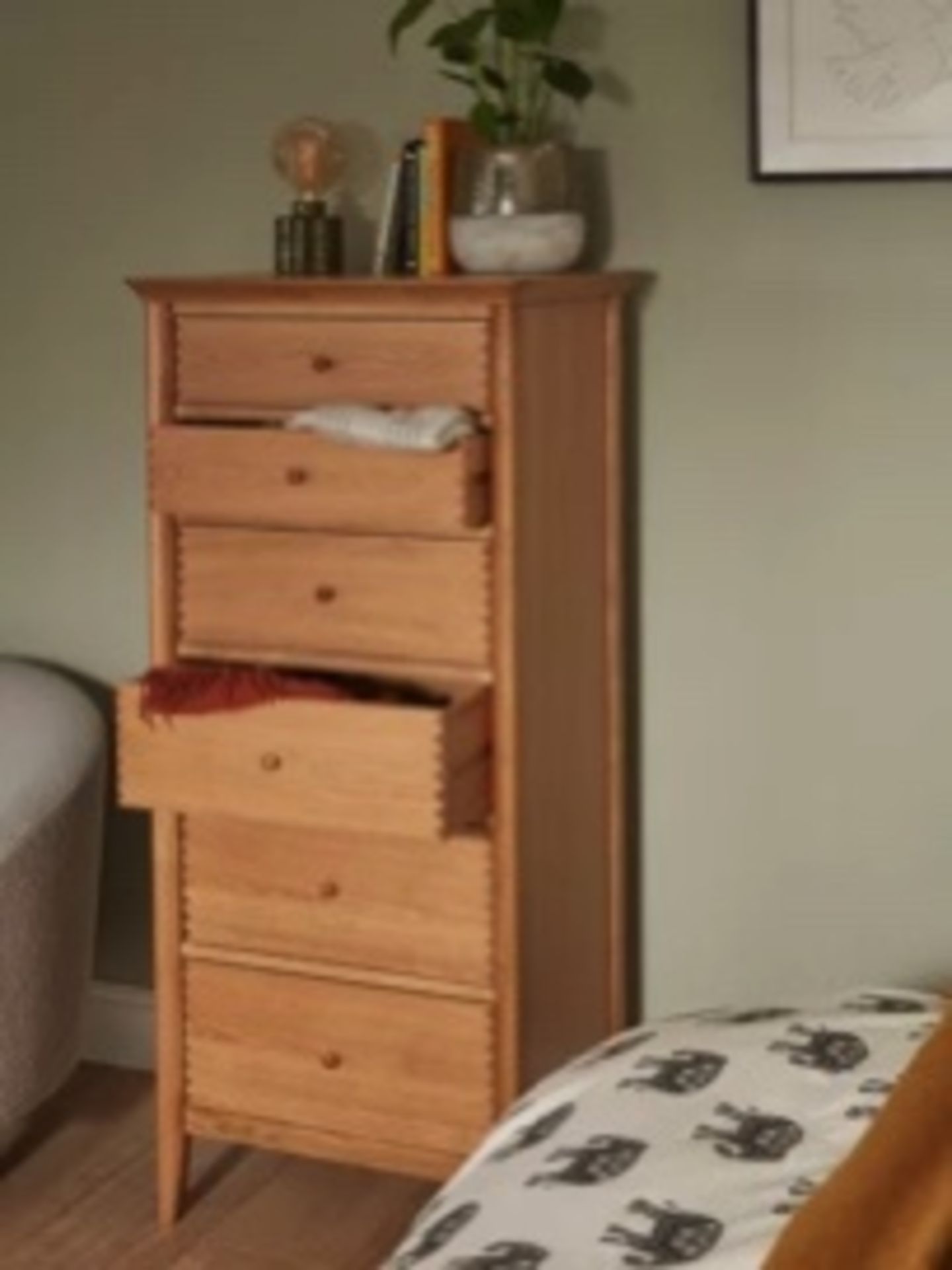 John Lewis Essence Tall 6 Drawer Chest, Oak RRP £649