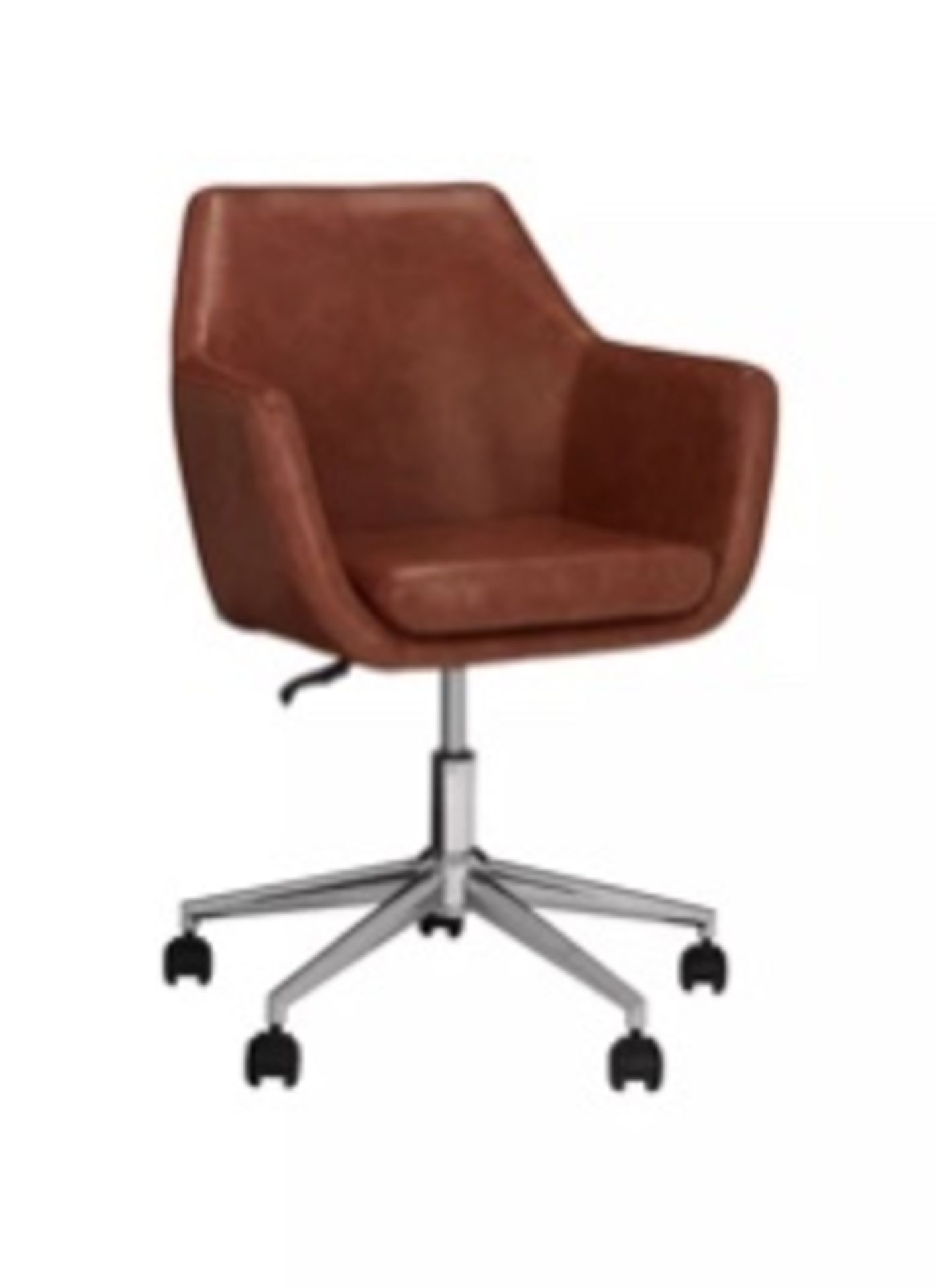 John Lewis Reid Faux Leather Office Chair, Tan - Grading Info Goods are faulty RRP £179