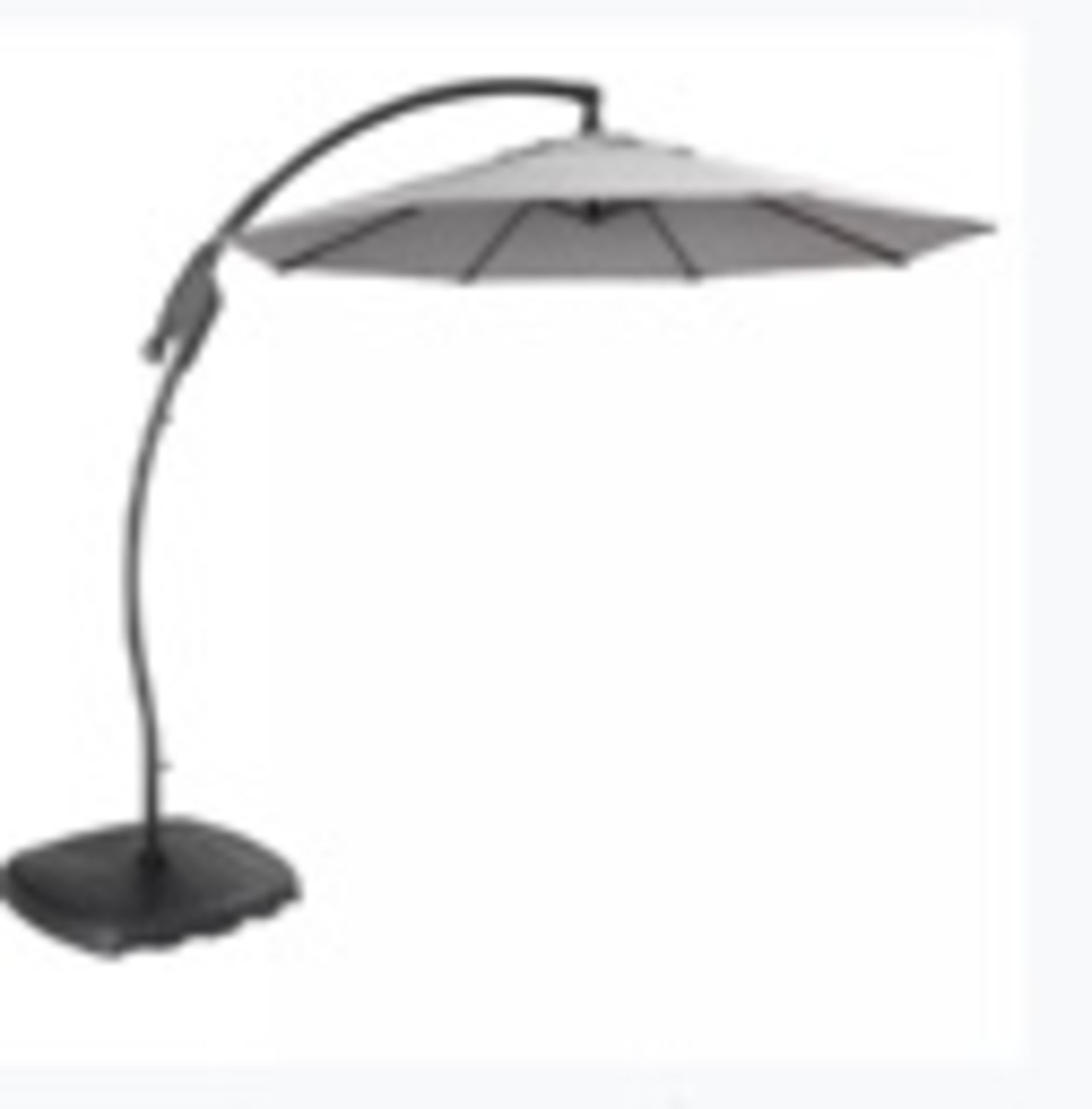 John Lewis & Partners 3m Freestanding parasol -Grading Info - Grey RI003023404 faulty parasol
