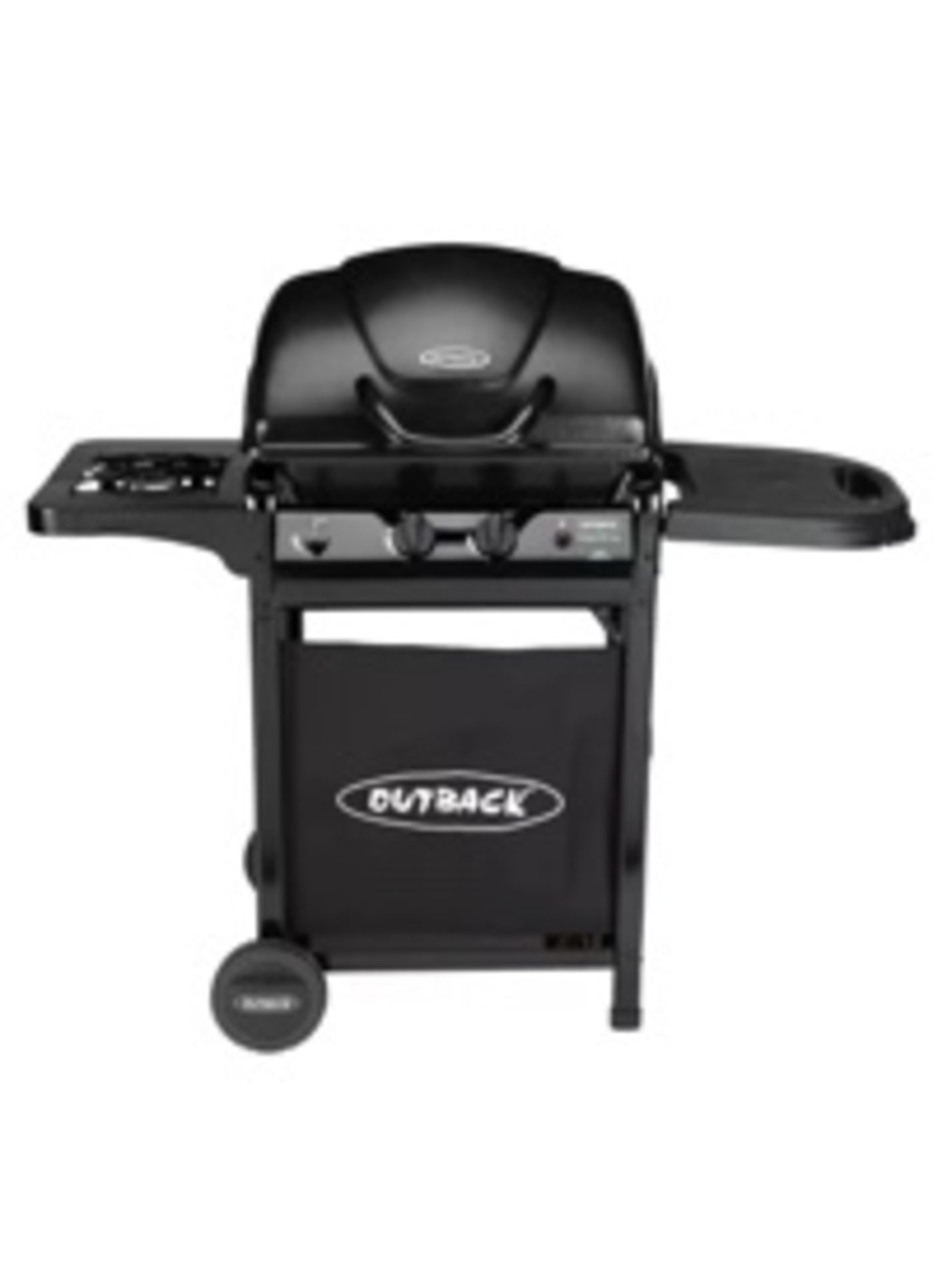 Outback Omega 250 2-Burner Gas BBQ, Black RRP £159