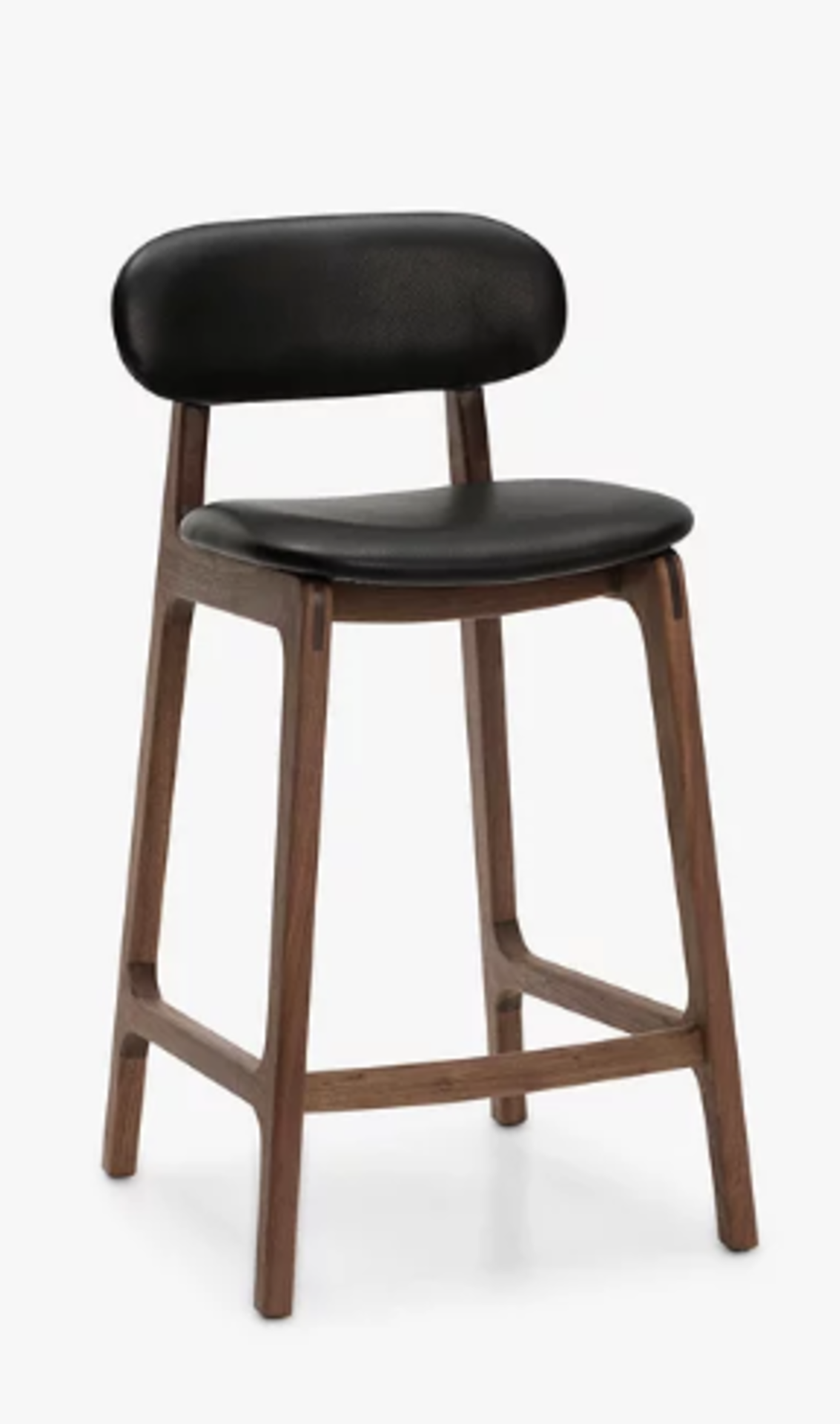 John Lewis Alaska Faux Leather Bar Stool, Walnut - Stock Number - 83674401 - Retur...