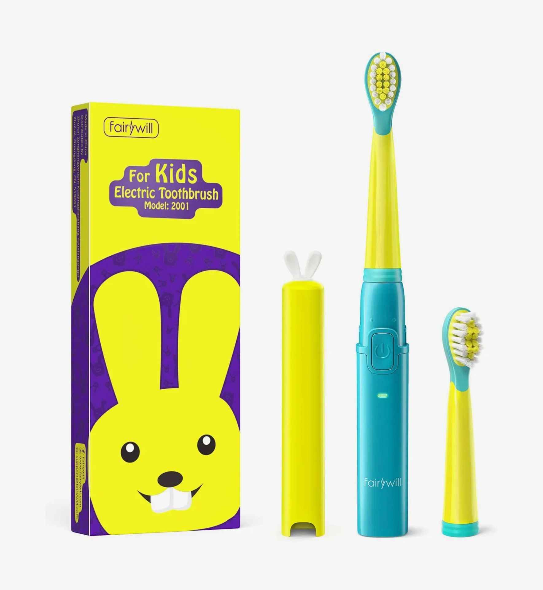 Fairywill Family Kids Care Electric Toothbrush Soft Clean Safe Baby Children
