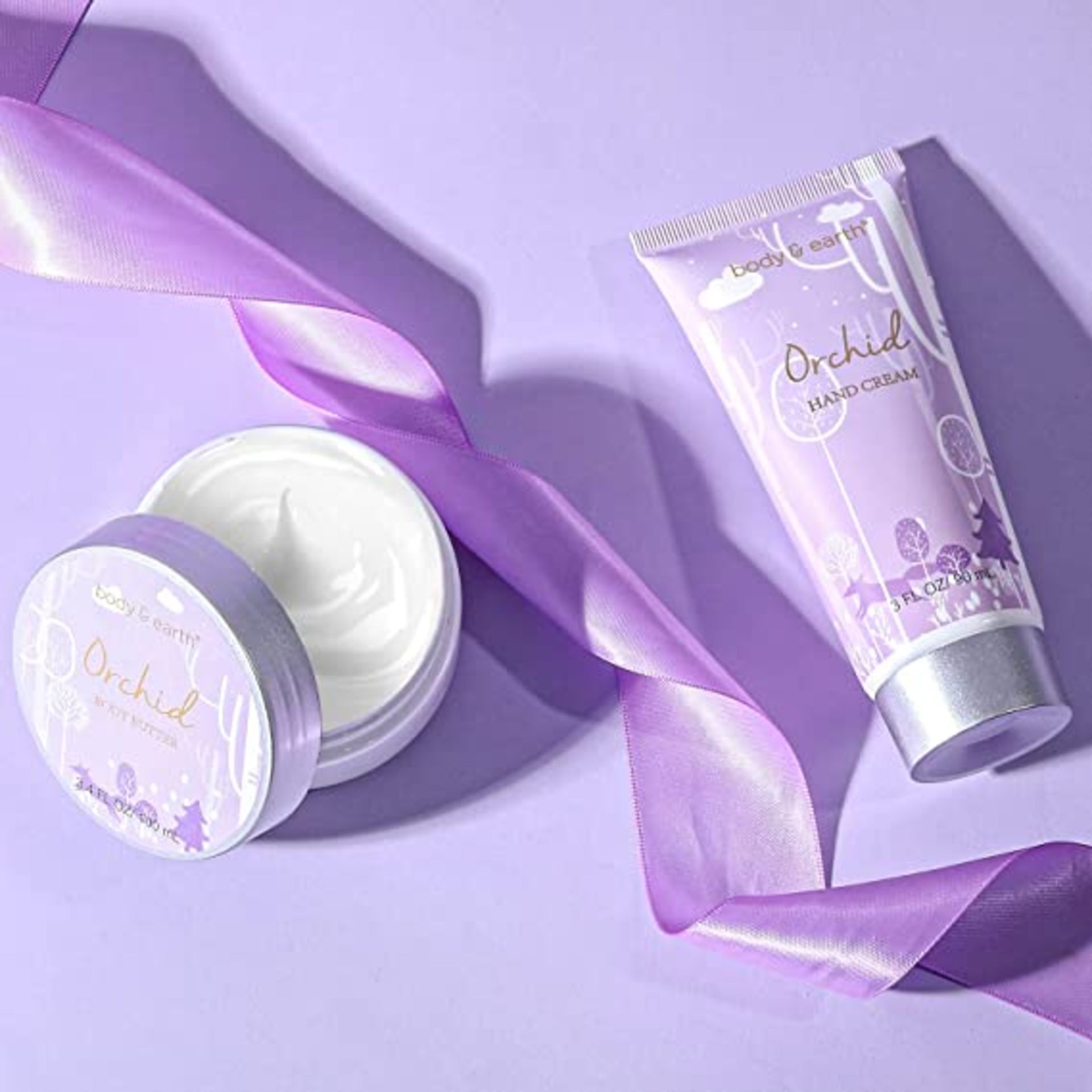 New Packaged Body & Earth Orchid Bath Gift Set Orchid Scent - Image 2 of 4