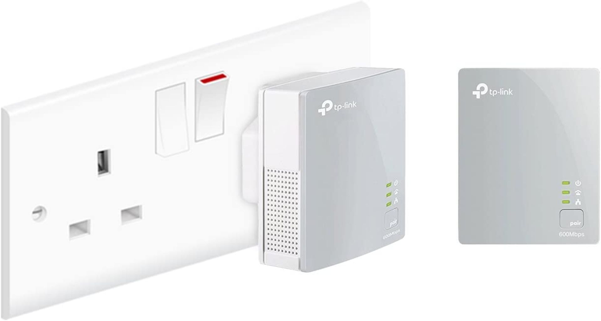 TP-Link TL-PA4010KIT Nano AV600 Powerline Adapter Starter Kit. RRP £34.99 - GRADE U