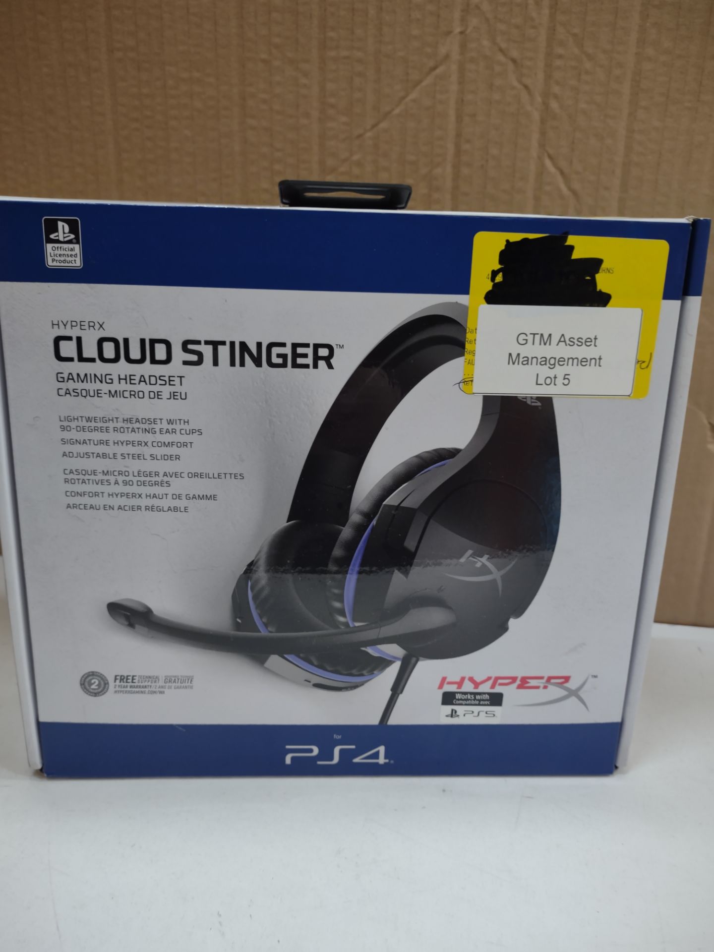 HyperX Cloud Stinger - Gaming Headset, Official Licensed for PS4 and PS5. RRP £49.99 - GRADE U - Image 2 of 2