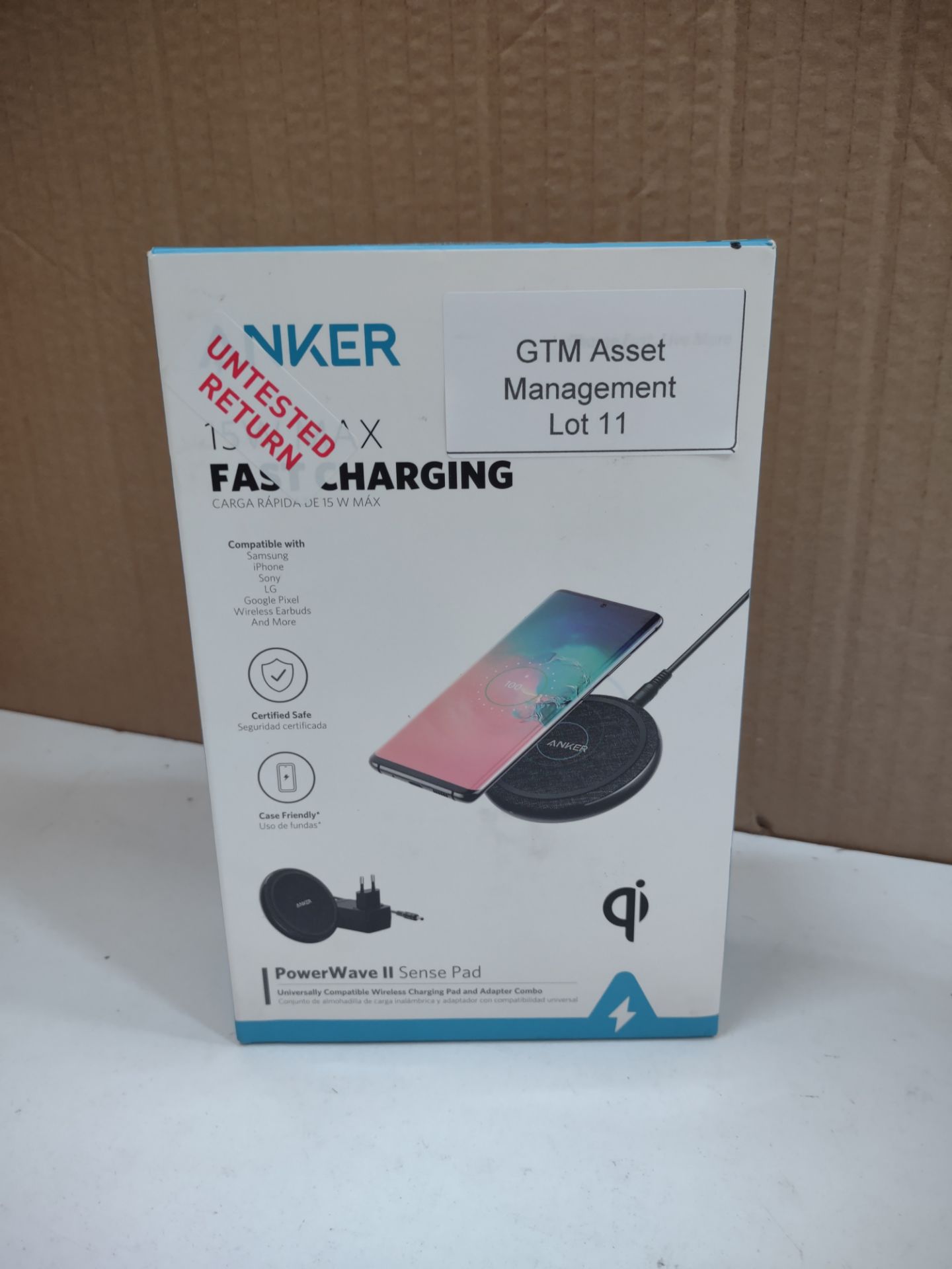 Anker Wireless Charger, PowerWave Pad for iPhone and Samsung. RRP £19.99 - GRADE U - Image 2 of 2