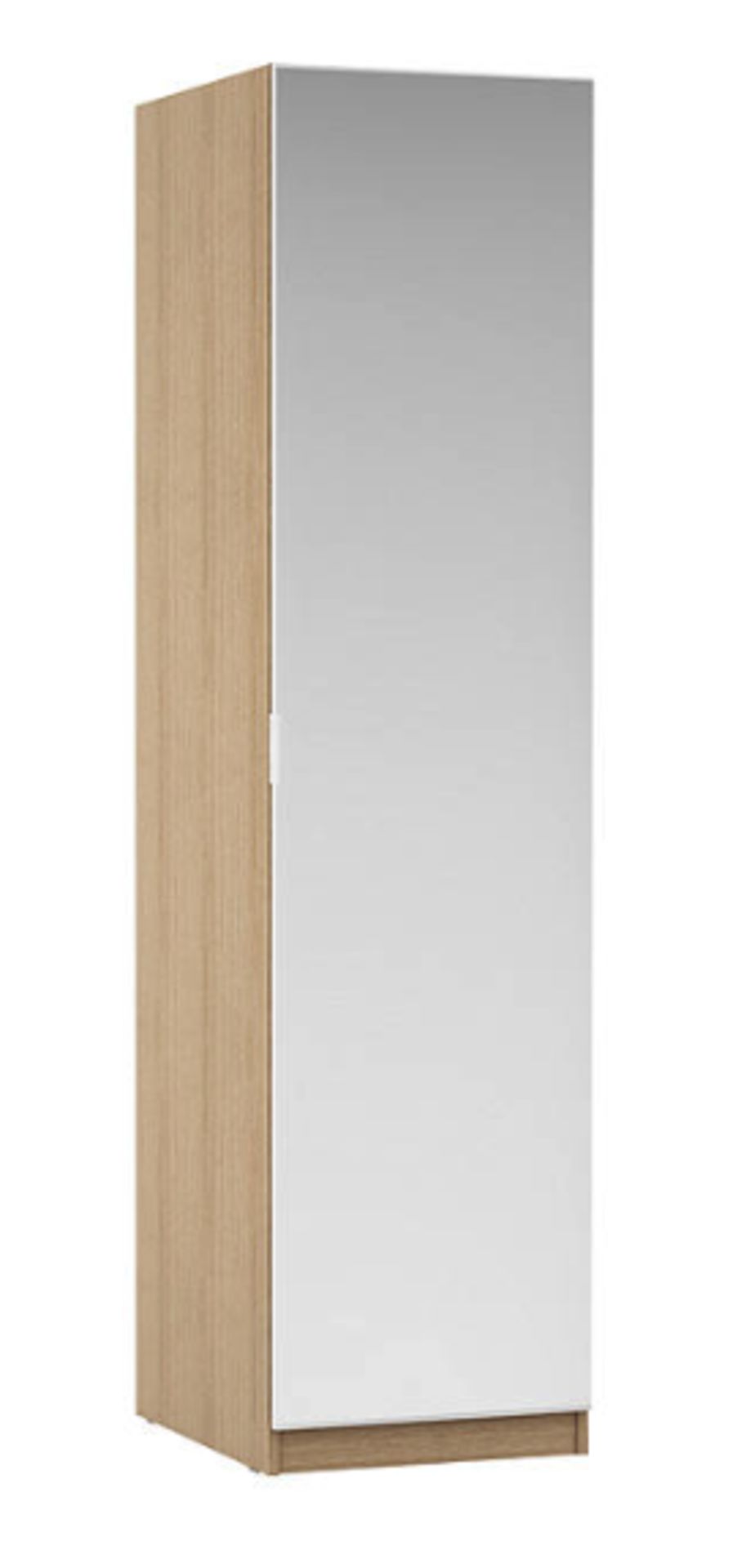 Item Description - John Lewis ANYDAY Mix it Mirrored Single Wardrobe, Natural Oak - Stock Num...