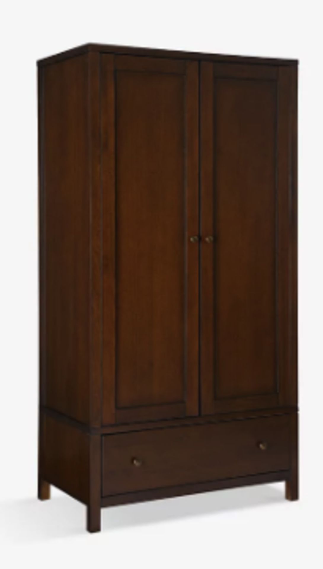 Item Description - John Lewis & Partners Medan 2 Door, 1 Drawer Wardrobe, Dark Wood - Stock N...
