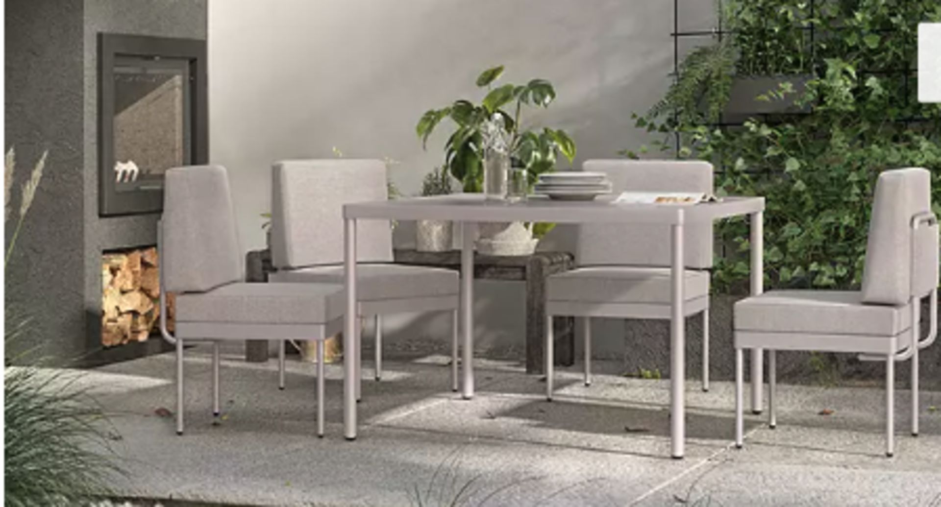 Item Description - John Lewis Modular 4-Seater Garden Dining Table & Chairs Set - Stock Numbe...