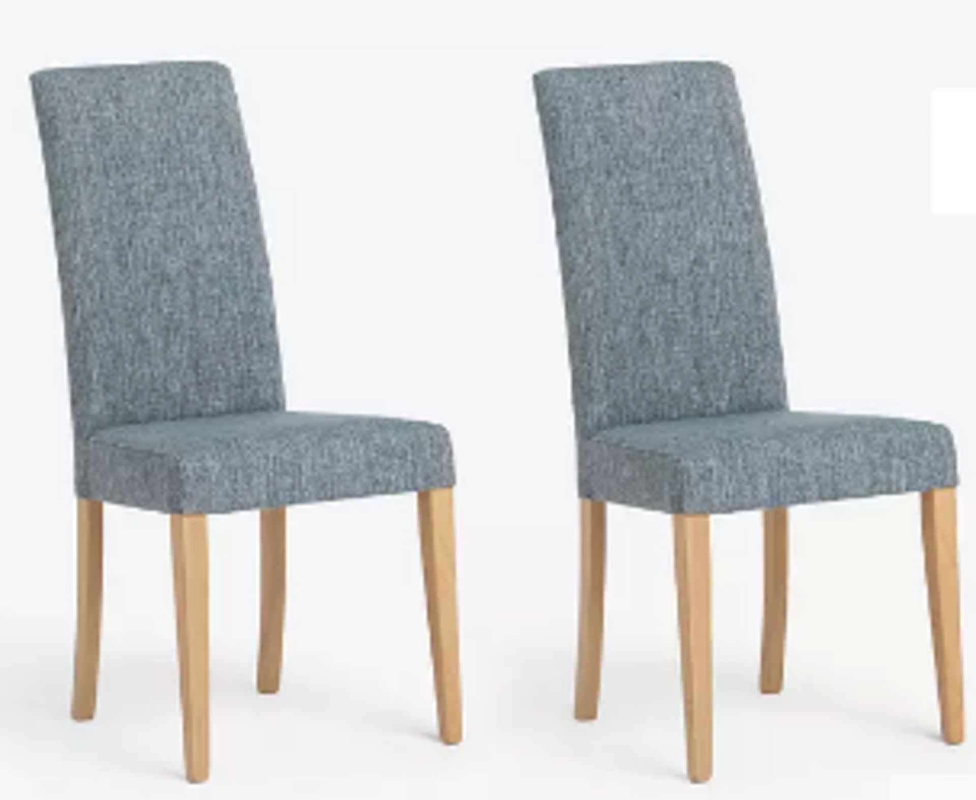 Item Description - John Lewis ANYDAY Slender Dining Chairs, Set of 2, Aquaclean Blue - Stock...