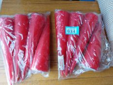 Box of 8 Red Conical Candles Approx. 9 Inches Long