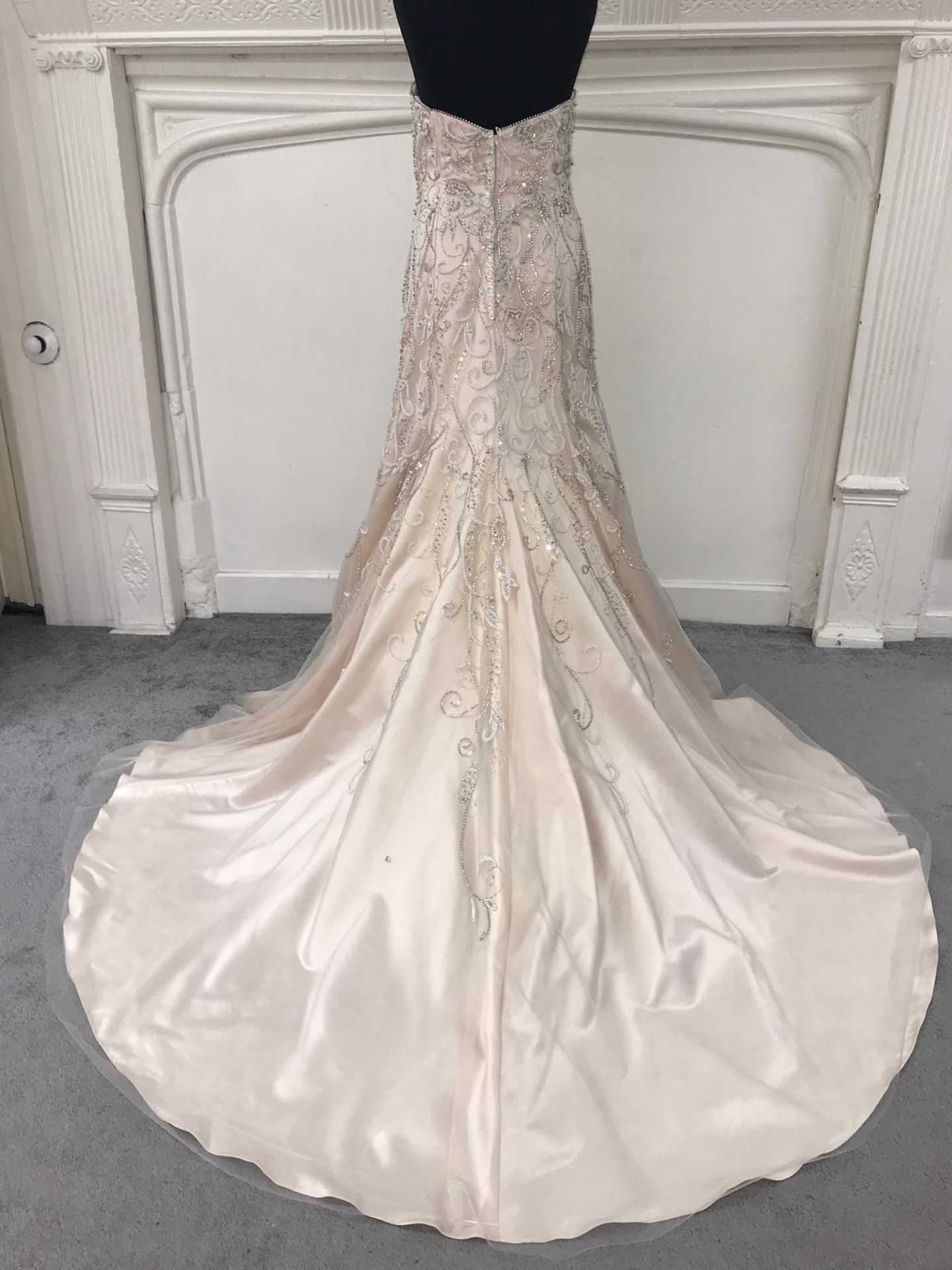 Eternity Bridal Wedding Gown. Size 6 - Gold