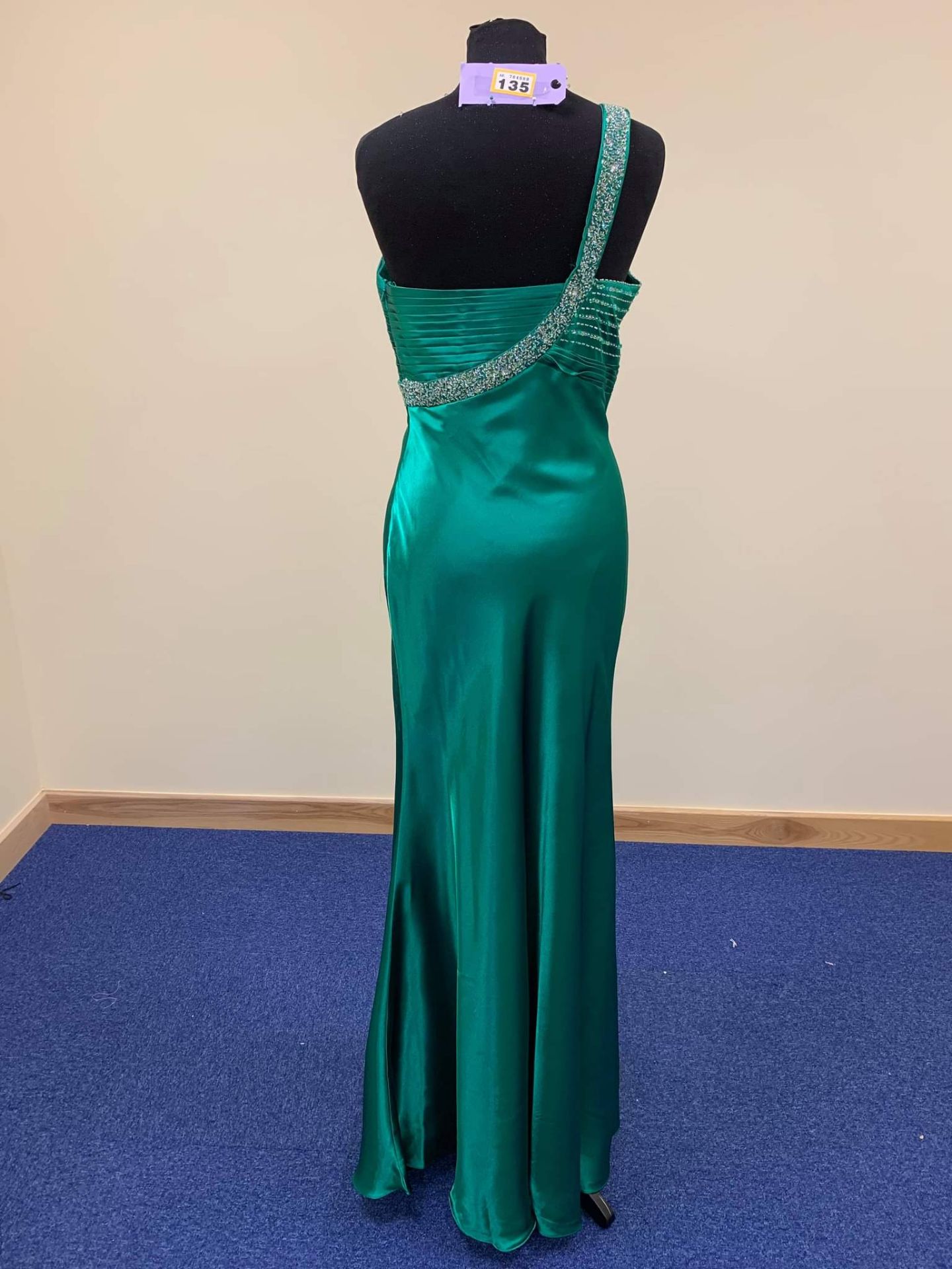 Emerald Green Pageant Dress Size 10 - Image 2 of 4