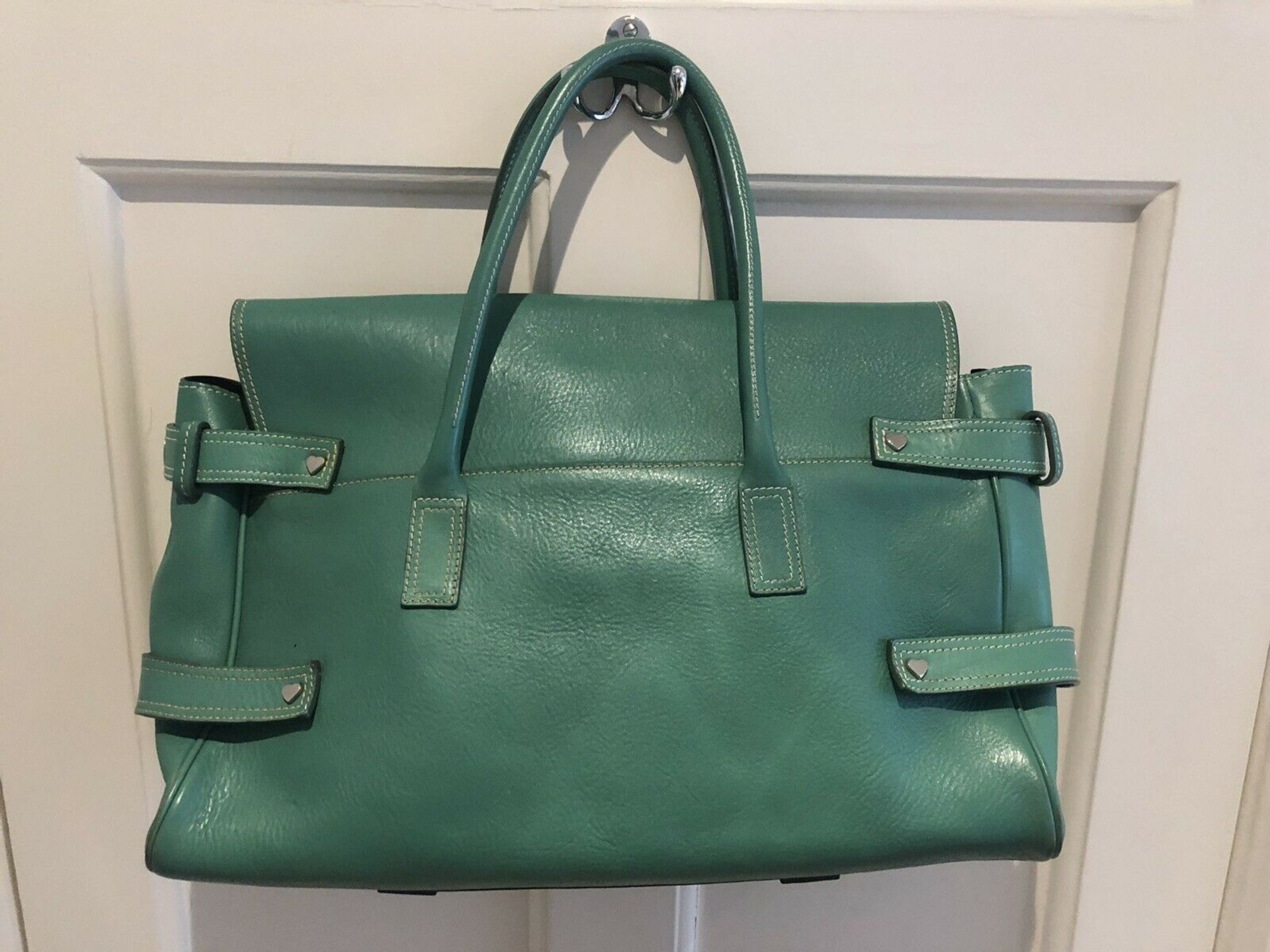 Luella Bartley Vintage 'Giselle' Green Leather Bag - Image 2 of 14