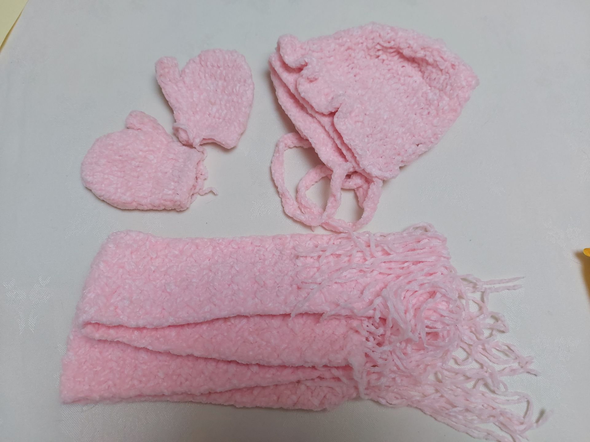 Pink And Blue Hat Scarf And Gloves Sets Baby - Image 10 of 11