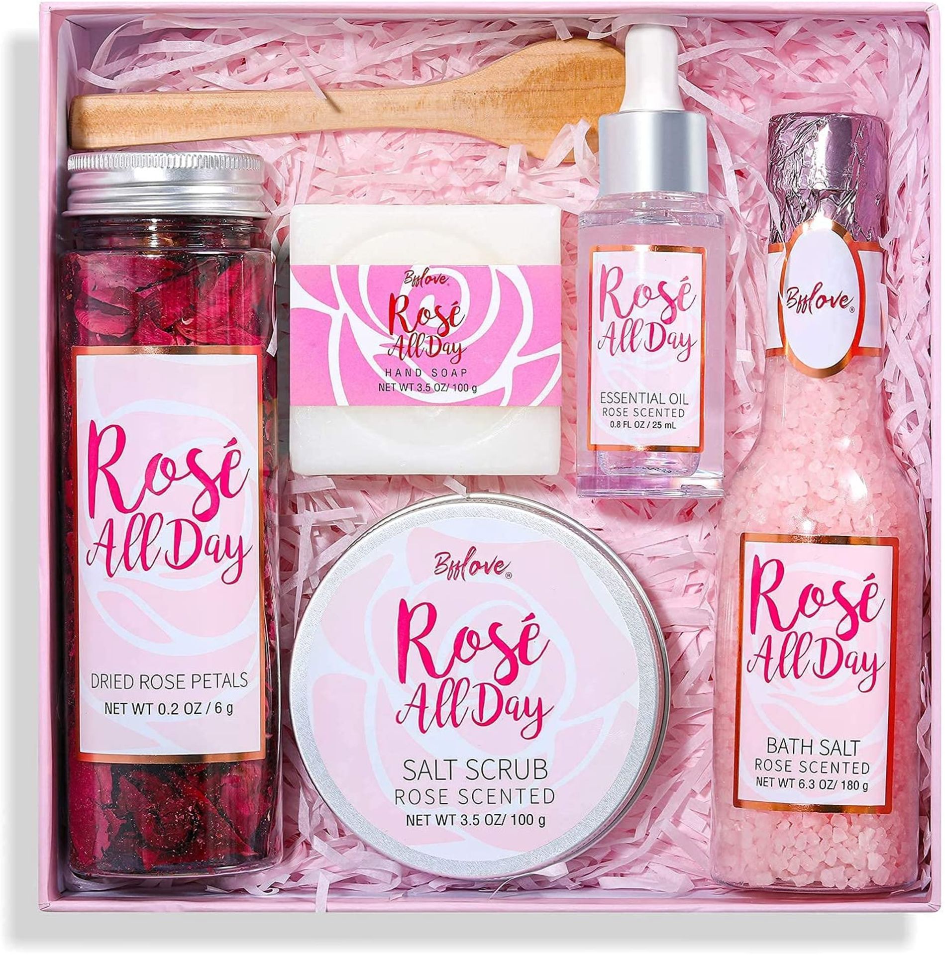 NEW PACKAGED Rose All Day Bath Gift Box - Image 2 of 2