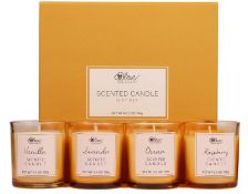 Body & Earth # Love Scented Candle Set of 4, Soy Wax Candles for Stress Relief