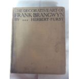 Antiquarian book the decretive of frank Brangwyn by Herbert furst 1st Edition