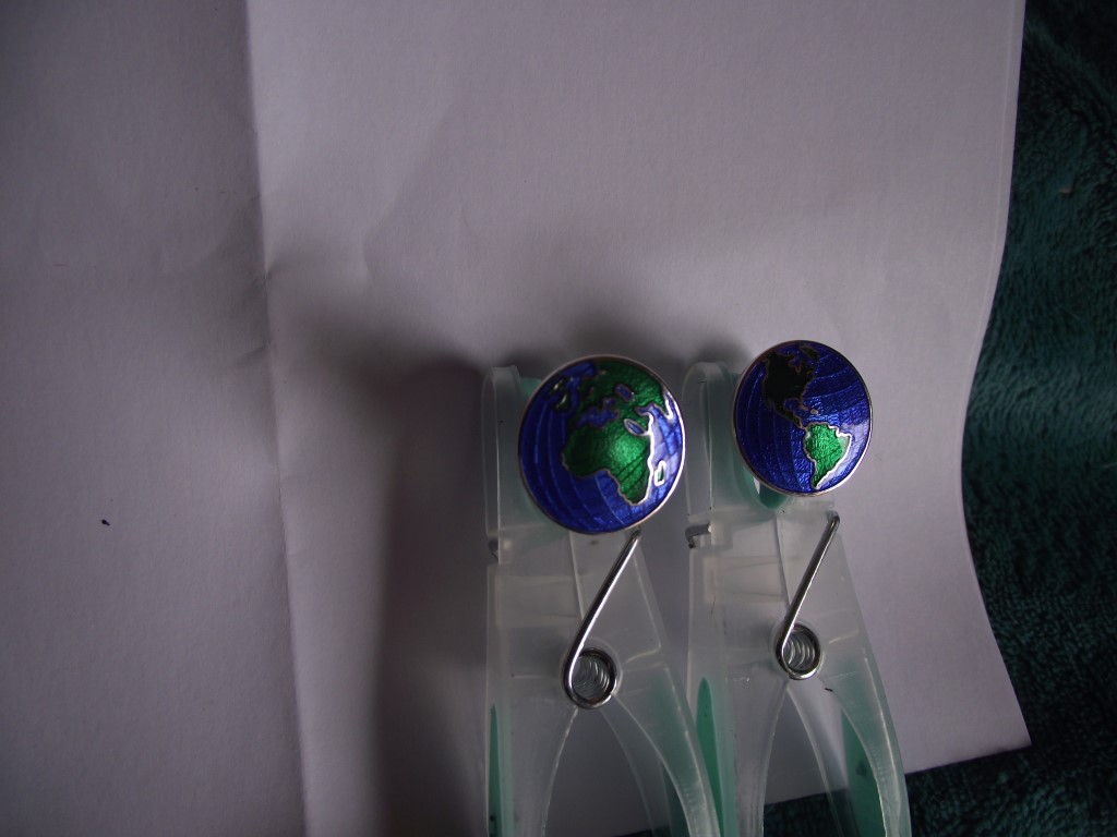 Sterling Silver & Enamel Globe Cufflinks with Swivel Back by ""Fine Enamels"" - Image 7 of 10