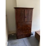 Early 20th Linen Press/Chest of Drawers