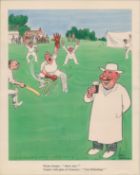 Rare 85 Years Old Guinness Print 1937 How That Umpire Cricket