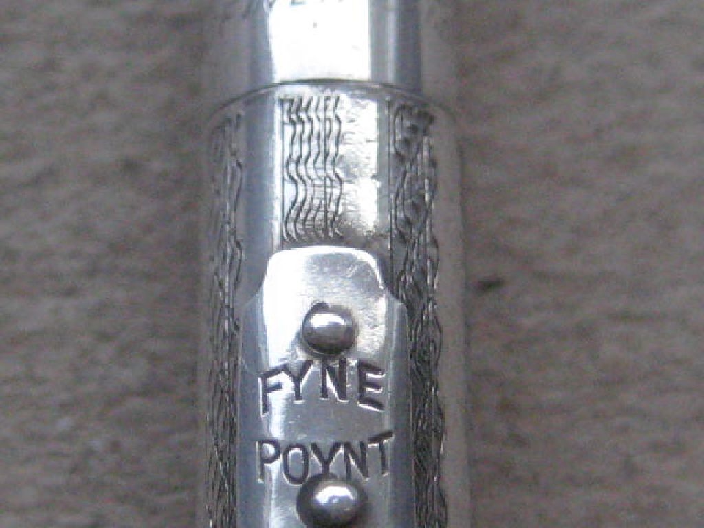 Vintage Silver Fyne Poynt Propelling Pencil - Image 5 of 10