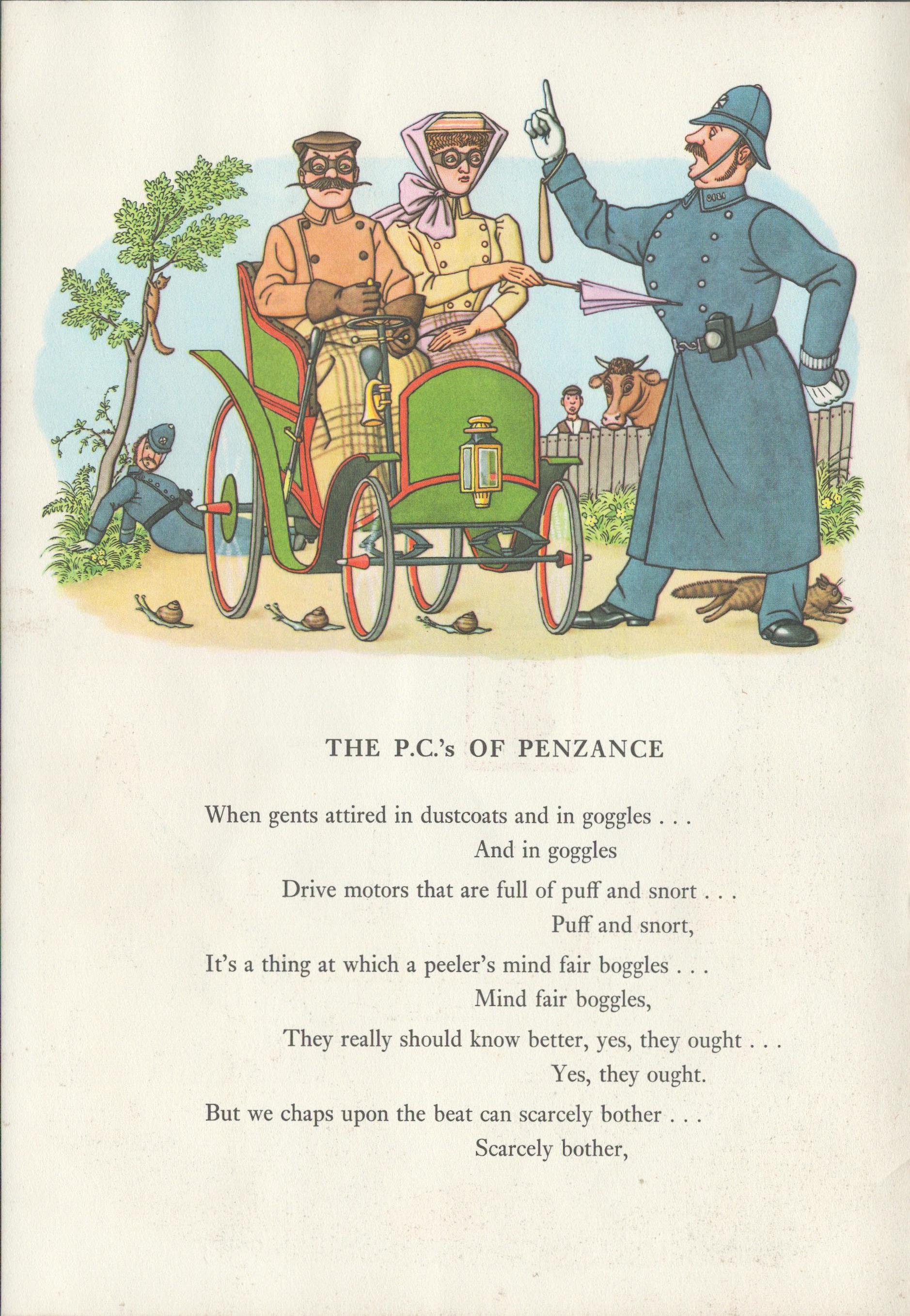 61 Years Old Vintage Guinness Print “The Policeman In Penzance""