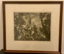 Biblical Lovers Scene Framed Rome Print by D.Andrew's