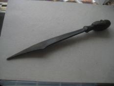 Antique Wood Letter Opener African Tribal Head