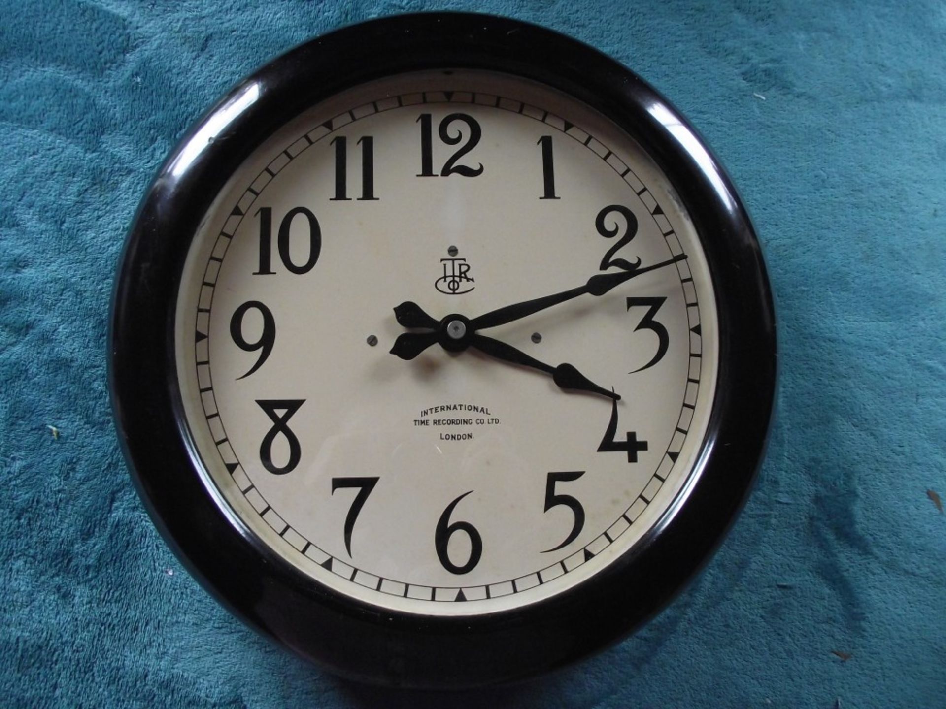 Vintage International Time Recording Co Ltd London - Factory Clock -1940'/1950's