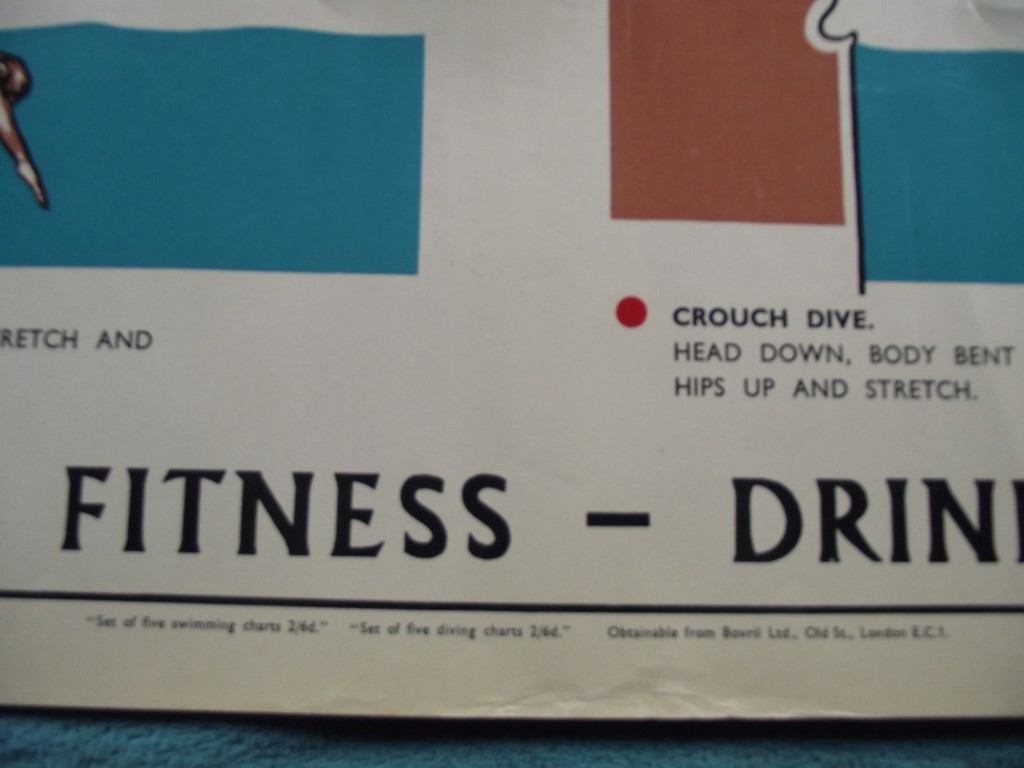 1950's Amateur Swimming Association advertising poster - publisher - Bovril Ltd. - Image 3 of 12