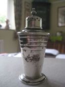 Vintage Continental Silver Pepper Pot