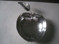 Vintage Silver Plated Apple Shaped Dish