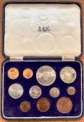 1952 Gold & Silver South Africa Coin Set