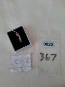 Silver Fancy Shaped Wishbone Wedding/Dress Ring. Size I. RRP £89 0020/367