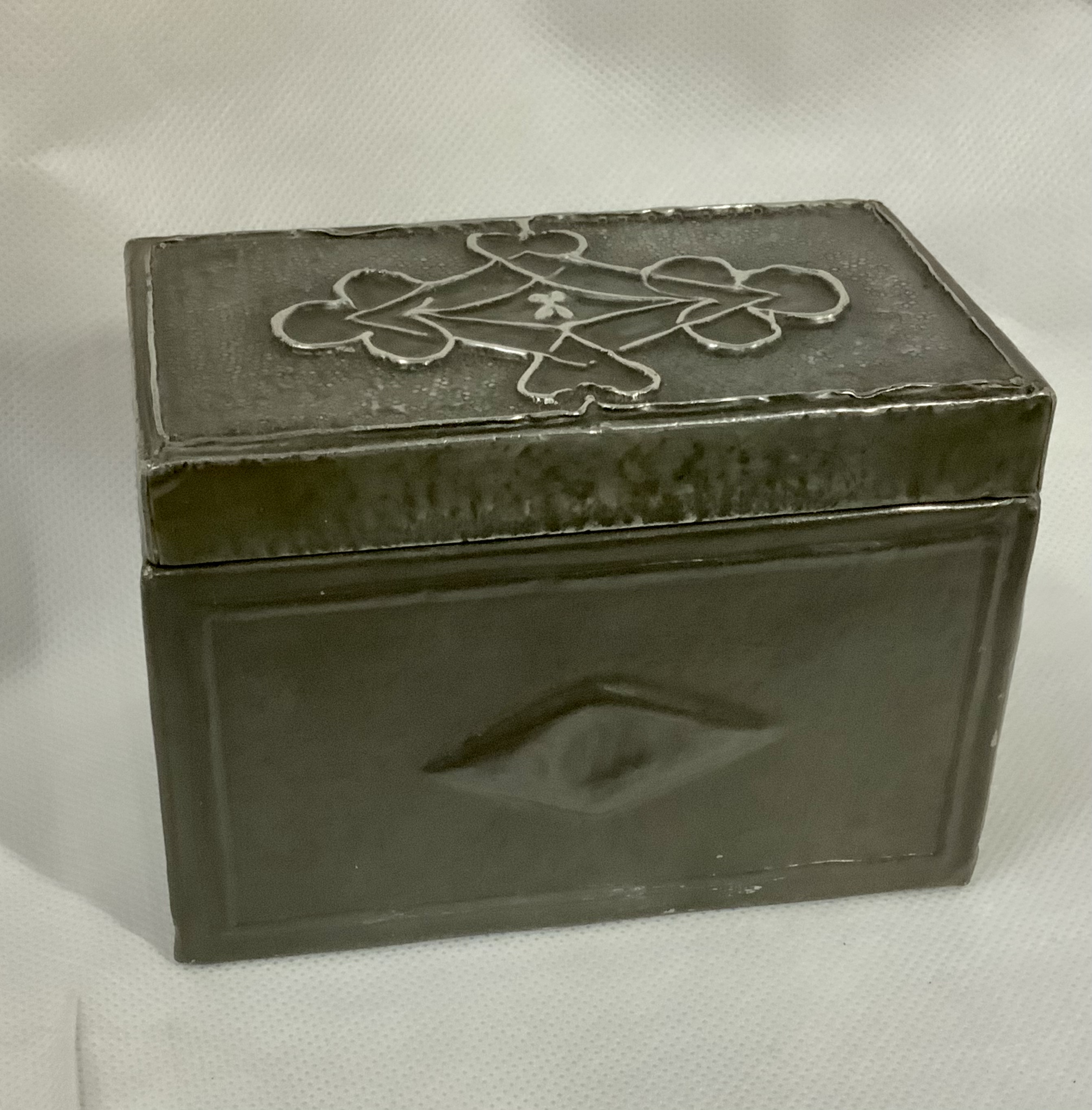 Art Deco Pewter Bridge Card Case - Image 8 of 8