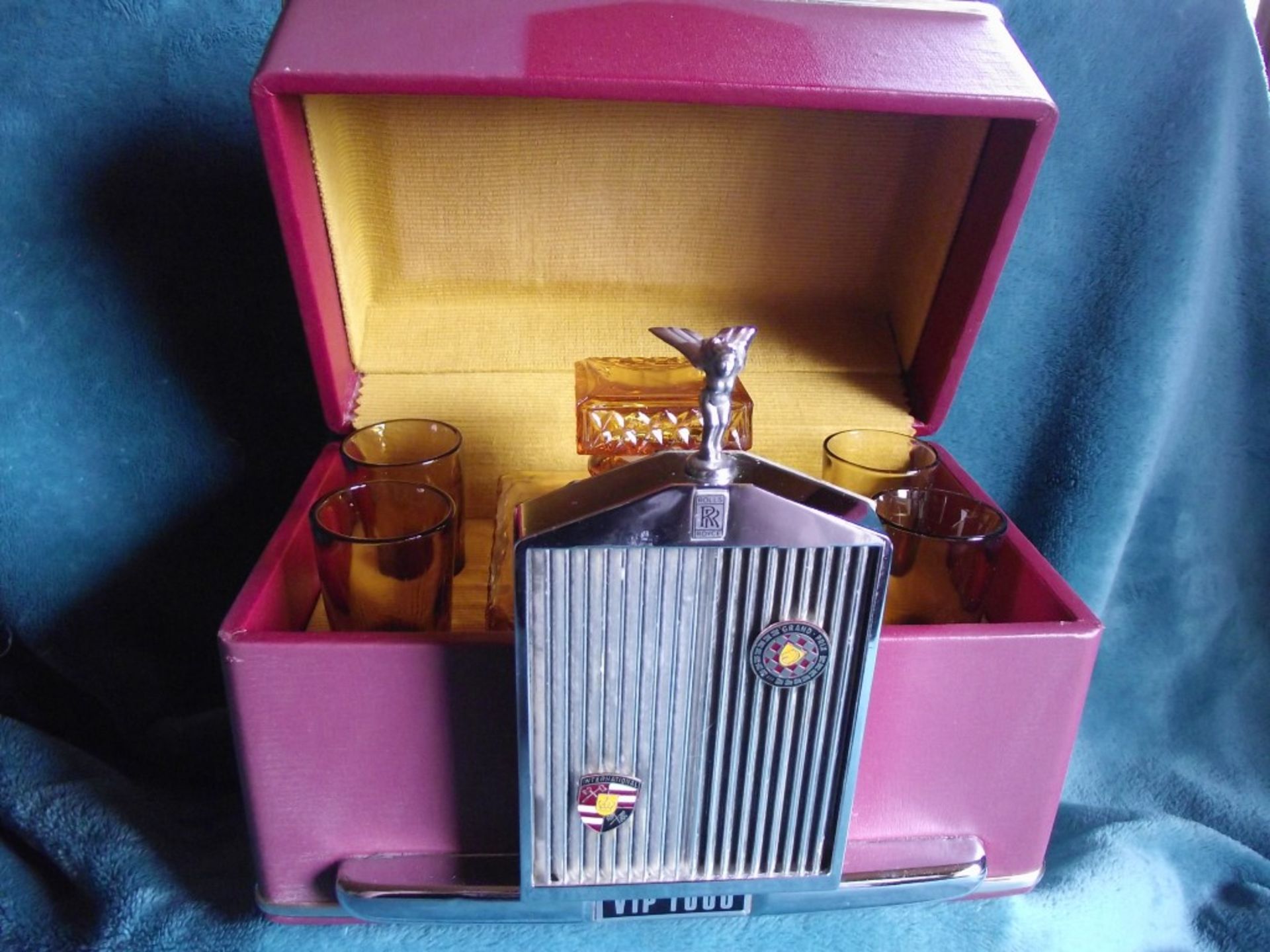 Rare - Vintage Rolls Royce Decanter Set with Fitted Box - VIP Model - Circa 1960 - Image 2 of 16