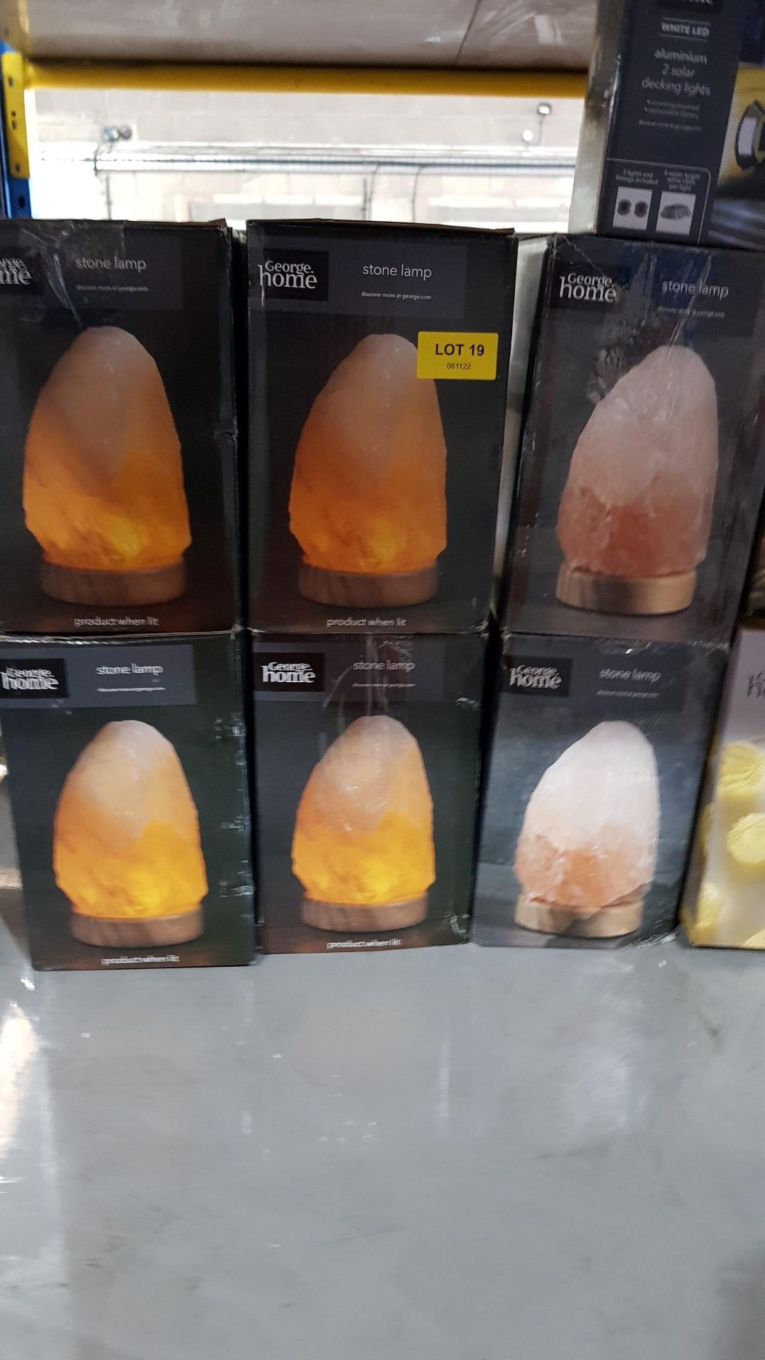 (19/1F) Lot RRP £114. 11x Items. 6x Rock Salt Lamp RRP £12 Each. 1x White LED Aluminium 2 Solar D... - Image 19 of 24