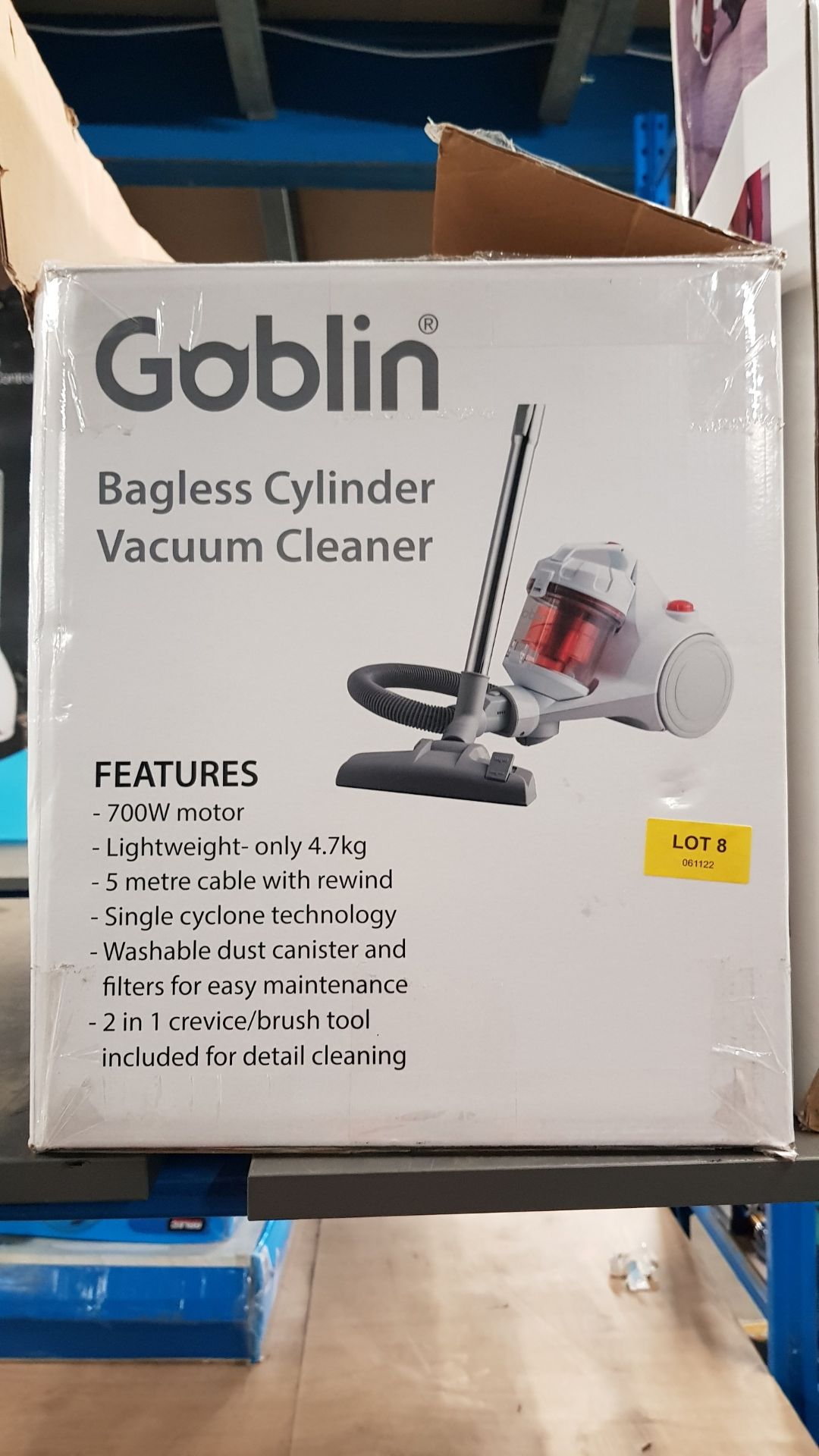 (8/6K) Lot RRP £. 2x Goblin Items. 1x 29.6V Cordless 2 In 1 Vacuum RRP £47. 1x Bagless Cylinder V... - Image 6 of 36